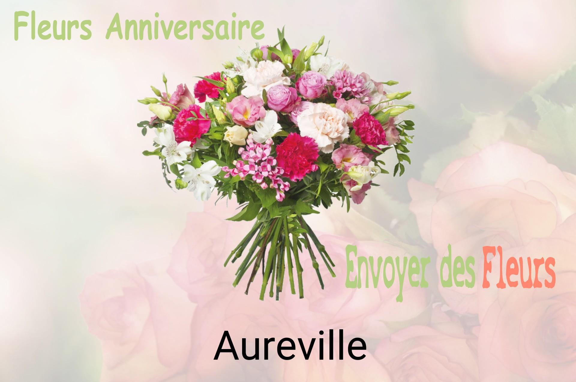 Bouquet de fleurs d’anniversaire livré à Aureville